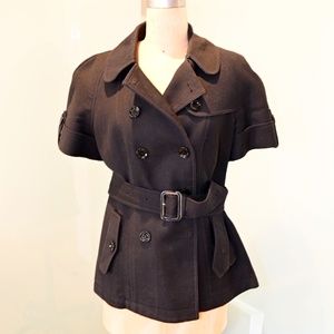 Burberry Double Breasted Short Sleeve Jacket